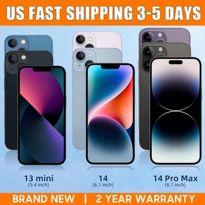 New Apple iPhone 12 MINI/ 14/14 Pro Max /13 /13MINI /13 pro max Factory Unlocked - Image 1 of 4