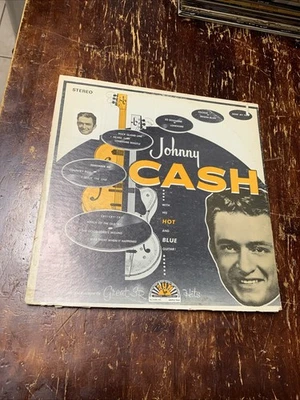 Johnny Cash – With His Hot And Blue Guitar Vinyl Record (1957)Microgroove Not On - Image 1 of 4