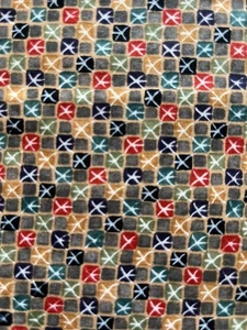 Alexander Henry Chiisai Mado Fabric Little Window Cube Diamond Cotton Quilt 2005 - Picture 1 of 9