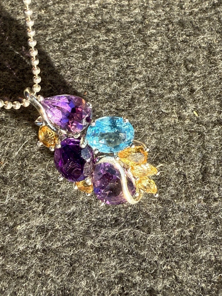 Lote de joyas de marca de fabricante de cadena de plata 925 collar colgante de plata esterlina vintage Foto 1 de 4