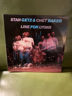 STAN GETZ & CHET BAKER Line For Lyons LP Vinyl 1983 Rare Jazz Trumpet VG - Image 1 of 3