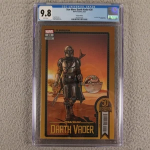 Star Wars Darth Vader #20 CGC 9.8 Mandalorian Grogu Sprouse 1er 50 2022 A2 - Imagen 1 de 22
