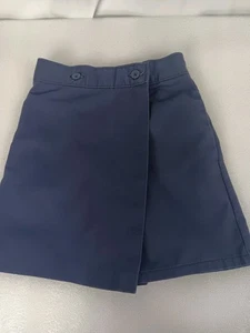 Becky Thatcher Elderwear School Uniform skirt skort Navy 6 Preowned - Picture 1 of 4