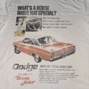 Camisa Goodfellow Dodge Dart Para Hombres XL Blanca Sombrero Especial Vintage Anuncio Gráfico Camiseta - Imagen 1 de 9