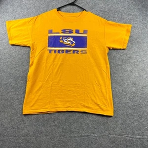 Camiseta de baloncesto LSU Tigers Russel para hombre talla XL amarilla manga corta cuello redondo - Imagen 1 de 8