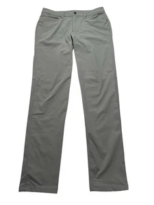 Men's Lululemon ABC Slim-Fit Pant *Warpstreme Size 31 x 32 Grey M5ADAS - Picture 1 of 11
