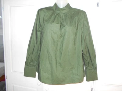 BNWT Kley (Debenhams) Dark Green High Neck Long Sleeve Blouse - UK10 - Image 1 of 4
