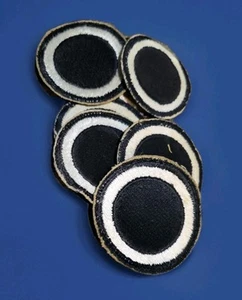 WW-2 US 1° Corpo Patch Spalla - OD Border NO*GLOW Reverse Black Cut Edge #PB8 - Foto 1 di 2