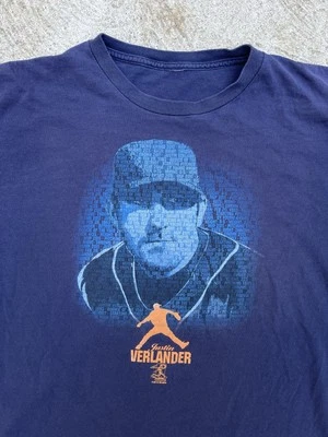 DETROIT TIGERS Justin Verlander Vintage T shirt pitcher Sports #35 baseball - Image 1 of 4