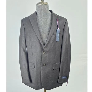 Tommy Hilfiger Sport Mantel Herren 40 lang braun Wolle Stretch Anzug Blazer Jacke Neu mit Etikett - Bild 1 von 10