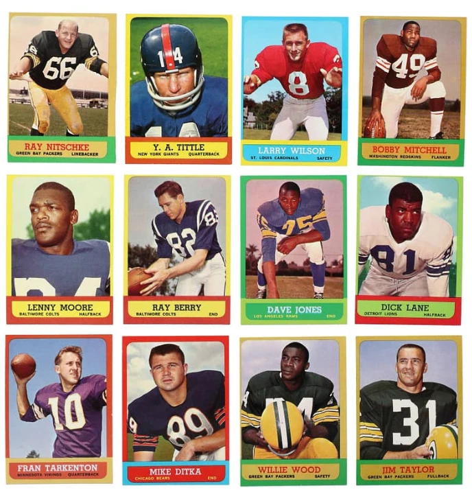 Topps Football You Pick 1963 completa tu conjunto - precio basado en estado Foto 1 de 1