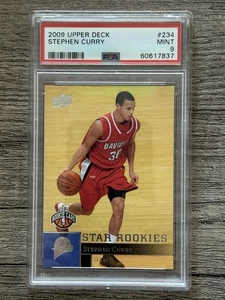 Stephen Curry 2009 Upper Deck Rookie Card #234 PSA 9 Mint - Picture 1 of 3