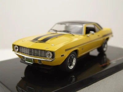 Chevrolet Camaro Yenko SYC 1969 Jaune Noir Modèle Réduit 1:43 Ixo Models - Photo 1/4