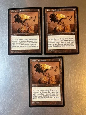 3x Phyrexian Splicer Tempest Vintage Magic Cards Light Play Excellent - Image 1 of 2