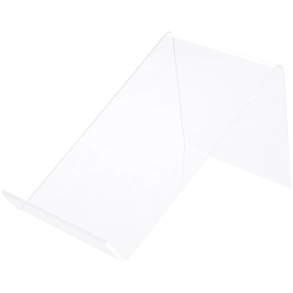 Caballete para libros de acrílico transparente Plymor con repisa plana, 6,5" de ancho x 9,5" de profundidad x 4,5" de alto Foto 1 de 1