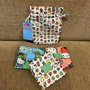 Limited Edition Rare Retired Sanrio Hello Kitty x Baggu Set of 3 Reusable Bags - Bild 1 von 10