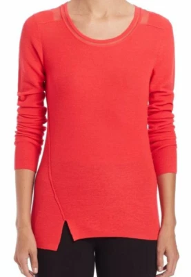 Elie Tahari Bay 超细美利奴羊毛毛衣里约全新带标签298美元 — 第 1/3 张图片