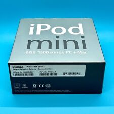 Apple iPod mini 2nd Generation Silver 6GB New Open Box Unused M9801LL/A