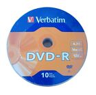 Verbatim 10 Pack 4.7GBDVD-R 16x 120 Minutes Recordable New Sealed Pack
