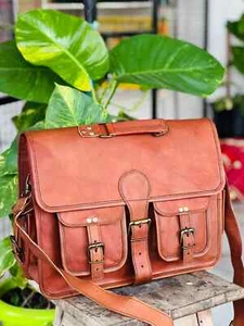 Handmade Top Choice Vintage Laptop Messenger Briefcase Bag Satchel - Picture 1 of 6