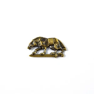 Lapel pin badge brass Werewolf, Wolf pin badge - Picture 1 of 4