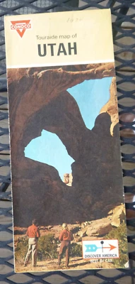 1969 Utah  road map Conoco  oil  gas city inserts - Image 1 of 4