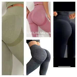 Damen Push Up Leggings Super Stretch Yoga Jeggings Fitness Gym Sport Laufhose - Bild 1 von 9