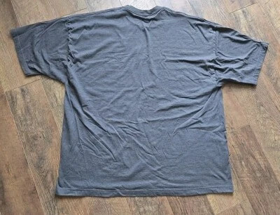 Hanes Beefy Men's Basic T-Shirt Top Gray Size 4XLT Crew Neck Short Sleeves - Image 1 of 4