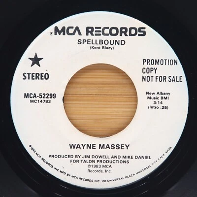 WAYNE MASSEY - SPELLBOUND - COUNTRY 45 PROMO MCA - Image 1 of 2
