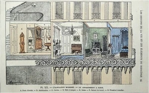 IMMEUBLE HAUSSMANNIEN - APPARTEMENT PARISIEN TYPIQUE en COUPE - Planche du 19e - Picture 1 of 3