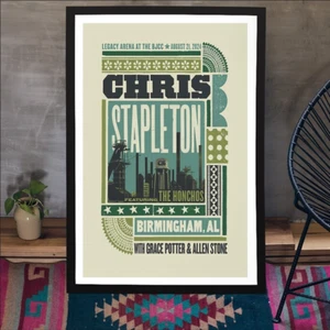 Chris Stapleton Tour In Birmingham AL On August 21 2024 Poster - Picture 1 of 6