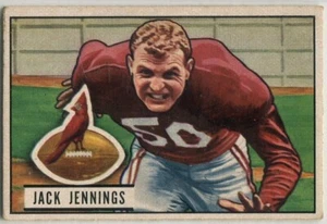 1951 Bowman #98 Jack Jennings Chicago Cardinals - Picture 1 of 2