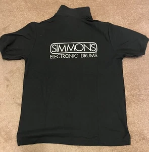SIMMONS Drums Polo T-SHIRT 1985 Size M UK - Picture 1 of 2