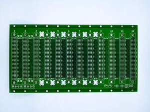 12 Slot Backplane Microbus Eurocard Buskarte PCB 96pin 3HE 48PS DIN41612 FR4 - Bild 1 von 7