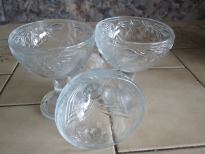 3 Eisbecher aus Resophalglas - Bild 1 von 2