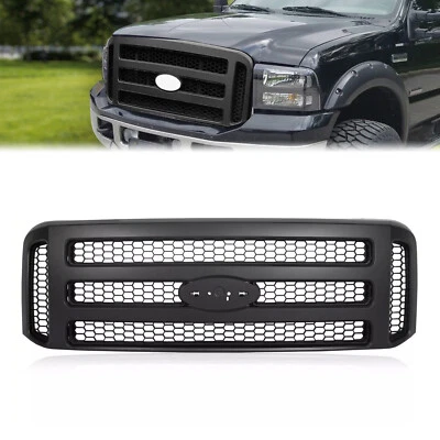 For Ford Super Duty F-250 F-350 F-450 F-550 1999-2004 Black Front Grille - Image 1 of 4