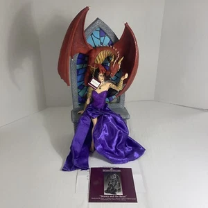 Ashton Drake Beauty And The Beast Illuminated Sculpture Fantasy Dragon HUGE - Picture 1 of 22