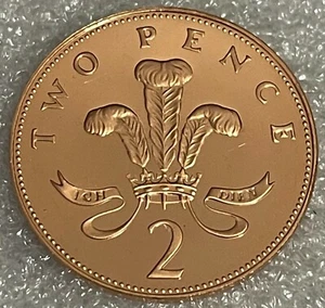 Stunning BU - 1989 Great Britain Two Pence PROOF 2p - Elizabeth II #315 - Picture 1 of 2