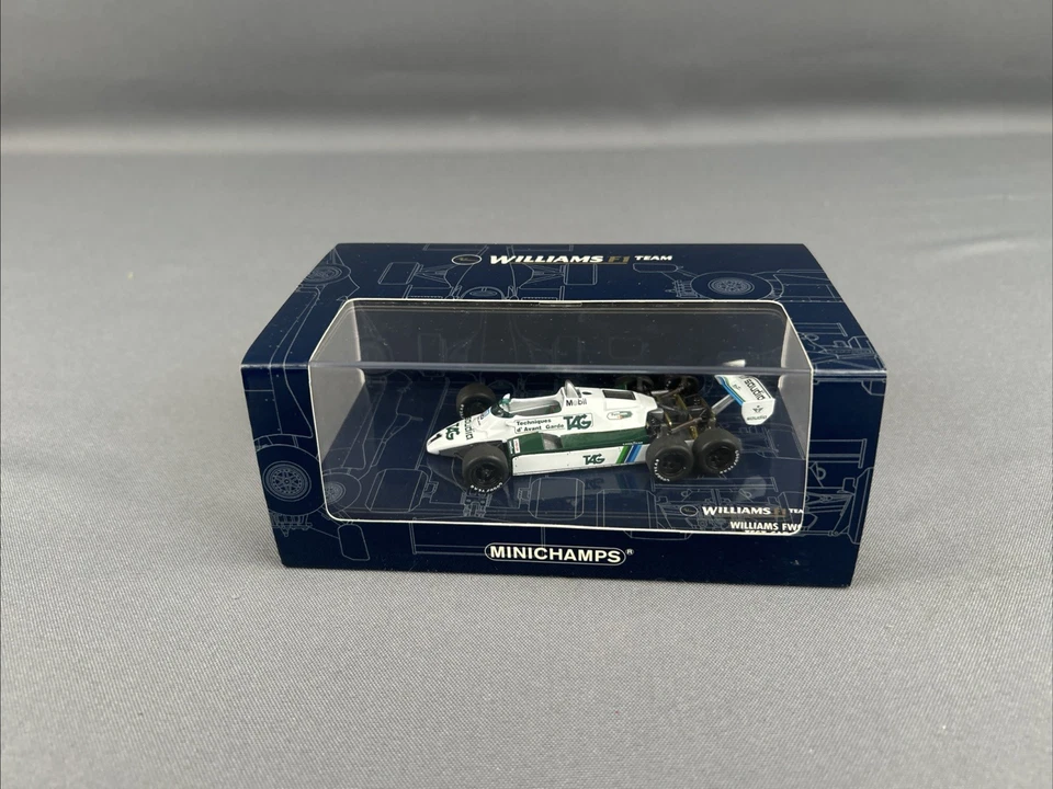 Pauls Model Art Minichamps 1/43 Scale 1982 William F1 Team FW08 6 Wheel Test Car - Image 1 of 4