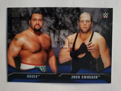 2016 Topps WWE 〜 Then Now Forever Rivalries #18 RUSEV VS JACK SWAGGER - Image 1 of 2