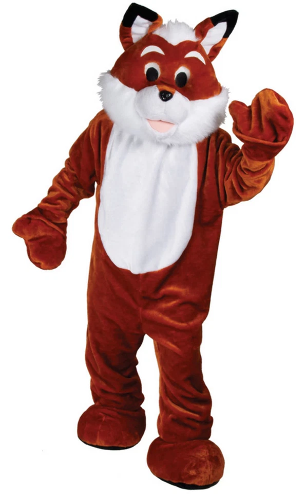 Giant Fox Mascot Adults Animal Sports Charty Mascot Fancy Dress Costume Deluxe - Image 1 of 1