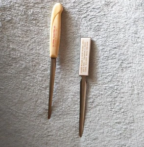 Vintage Brieföffner mit Werbung - 2er Set - D1 - Bild 1 von 2
