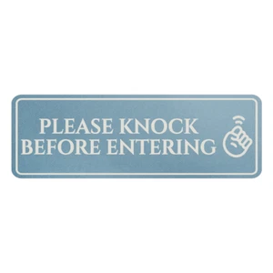 Standard Plus Please Knock Before Entering Wall or Door Sign | Privacy Signage - Picture 1 of 40