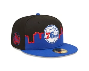 Philadelphia 76ers New Era NBA Tip Off 59fifty Hat - Black - Picture 1 of 8