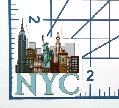 NYC New York City Skyline Vinyl Sticker Landmarks Die Cut Durable Ready to Ship - Image 1 of 3