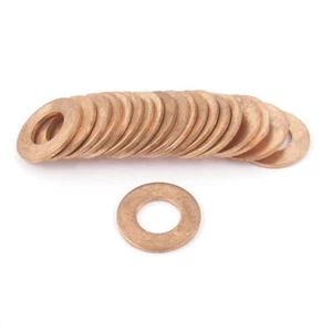 20 Stck. 10x20x1,5 mm Dichtung Abstandhalter Dichtung Befestigungen Kupfer Flachwaschmaschine - Bild 1 von 1