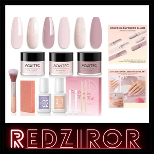 Dipping Powder Nails Set Starter Kit 3 Farben 2-in-1 Base and Top Coats Nagel... - Bild 1 von 2