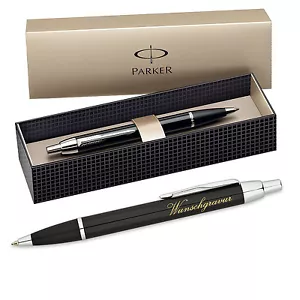 Parker Dans Stylo Incl. Gravure au Choix Avec Coffret Cadeau (Couleur - Noir) - Bild 1 von 3