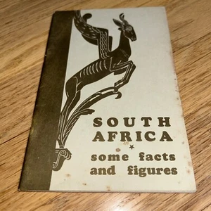 1938 SOUTH AFRICA - SOME FACTS AND FIGURES 64 page Book - Imagen 1 de 17