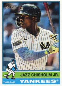 2025 Topps Heritage #33 Jazz Chisholm Jr. - NY Yankees  - Picture 1 of 2